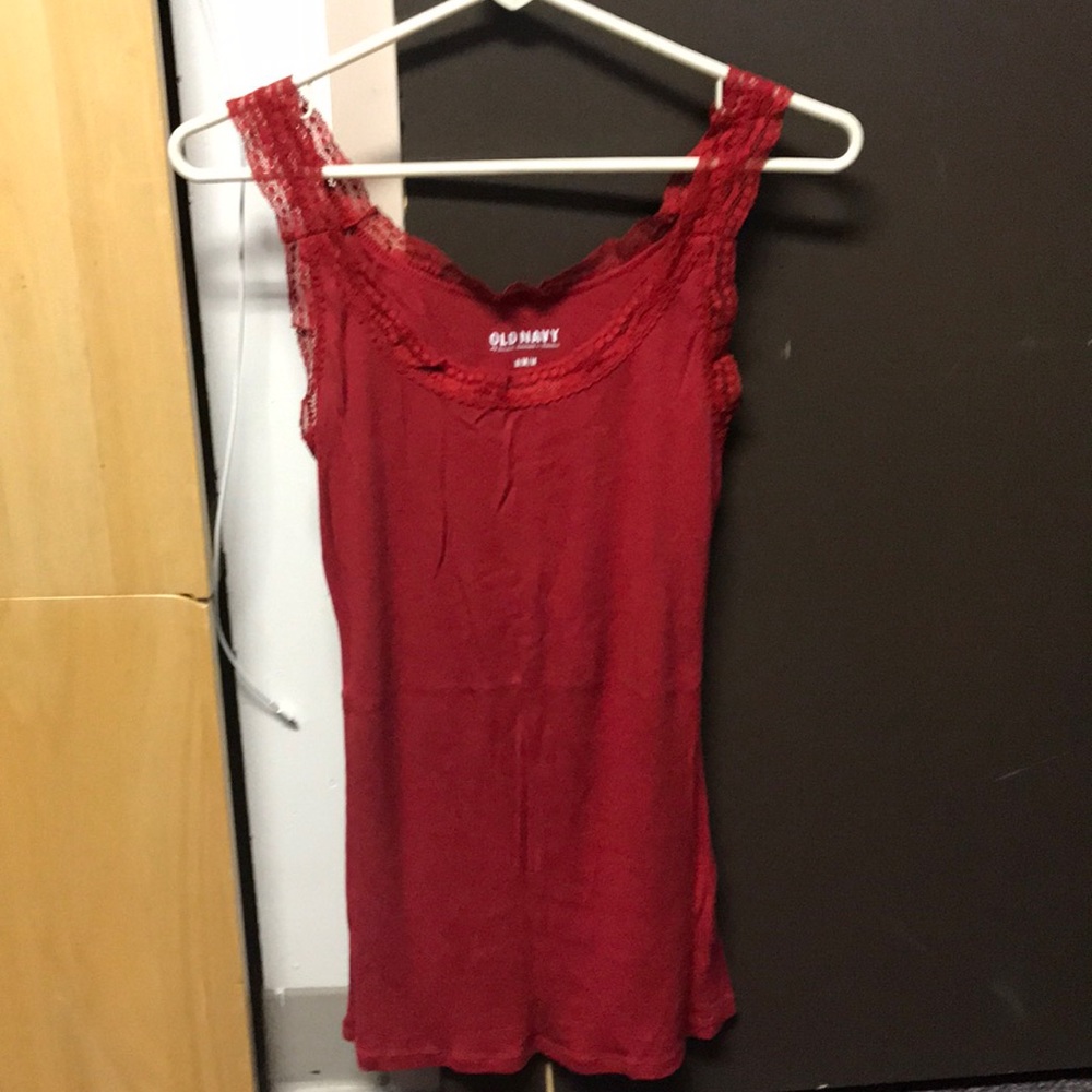 Red tank top